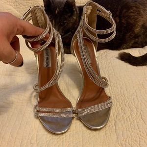 Steve Madden Fiffi Heels Gold